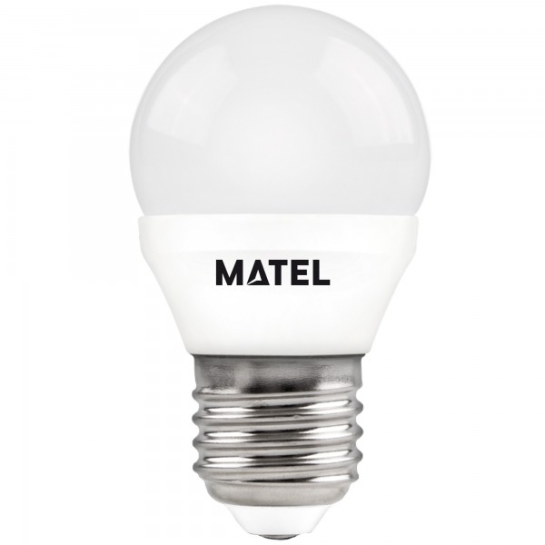 Bomb.led esferica  e27  7w.neutra (caja de 10 unidades)