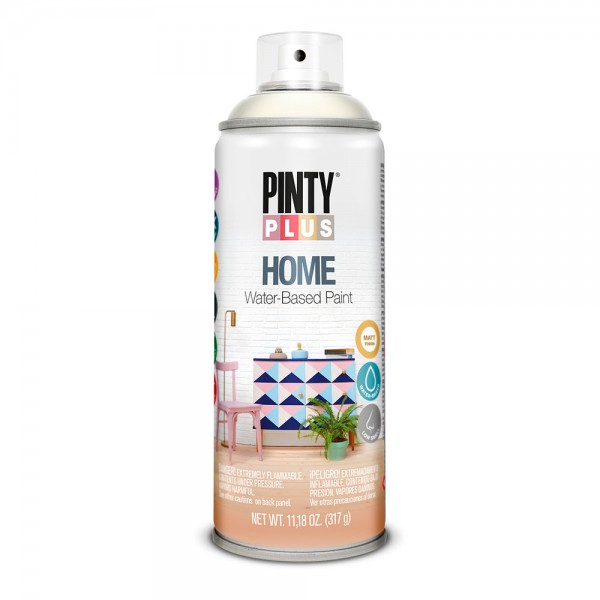 Pintura acrílica spray home water-based 520 cc white milk hm112 (pack 2 unidades)
