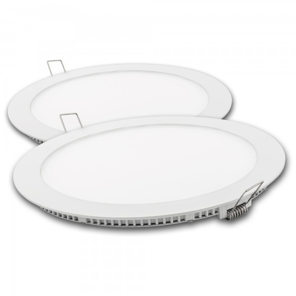 Downlight led redondo blanco 18w.f.2unid