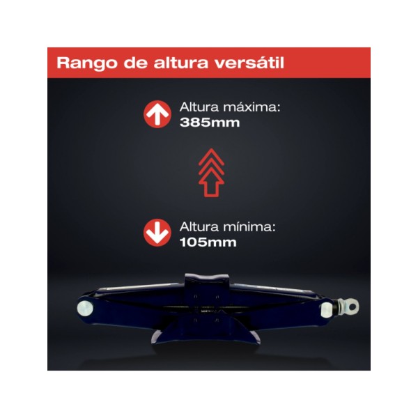 Gato Tijera para Coche de 1,5 Toneladas 1.500kg Reforzado y Homologado