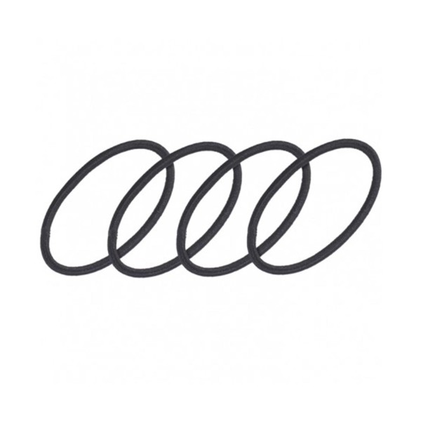 Eurostil caja carton gomas lisas cerradas negro negro pack 1un