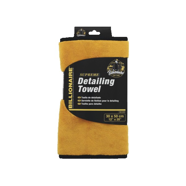 Paño de Microfibra Súper Absorbente Billionaire Detailing Finish Towel Supreme 1000 gsm Paño de Detalle 30 x 50 cm