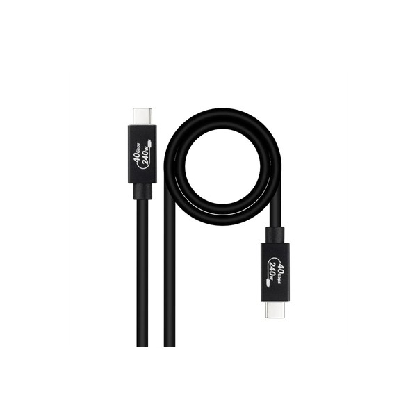 Nanocable cable usb4 gen3x2 40gbps 240w usb-c 1m