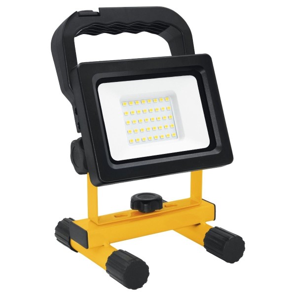 Proyector led soporte ip54 recarg.20w.fr