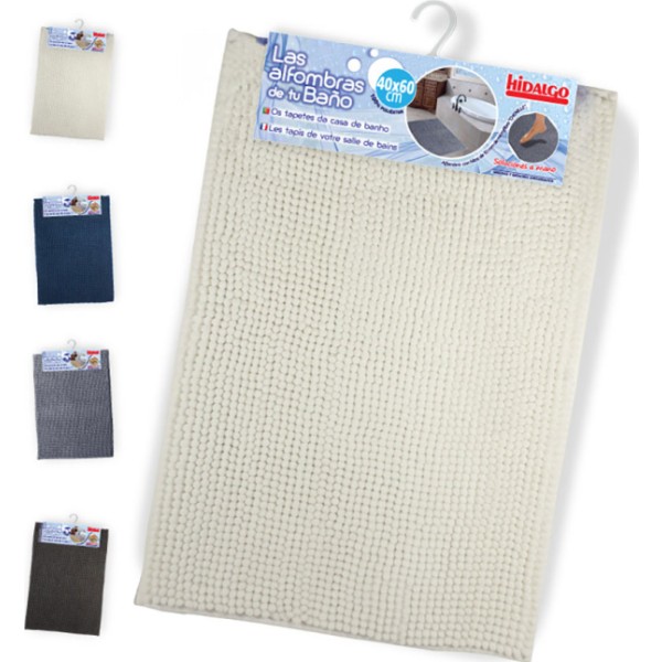 Alfombra de baño shaggy, colores surtidos 45 x 75 cm