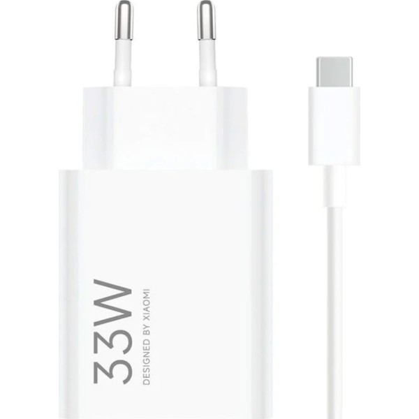 Xiaomi 33w charging combo white / cargador de red eléctrica / usb-a a usb-c 33w