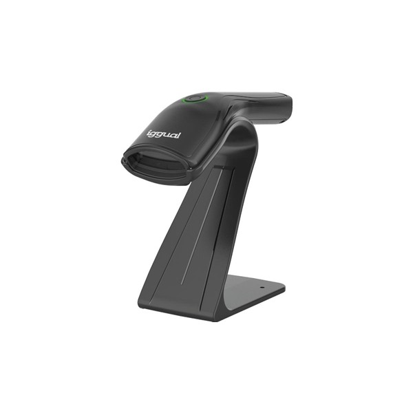 Iggual lector código barras 1d usb botón soporte