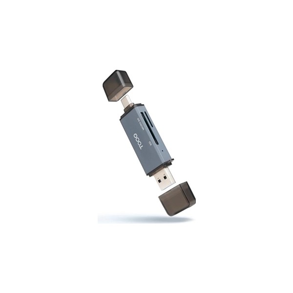 Tooq tqr-3001g lector usb3.0 (usb-c+usb-a) sd/tf