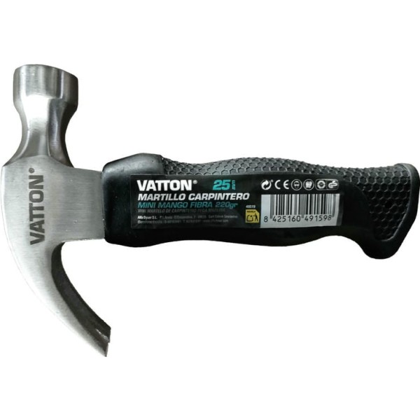 Martillo carp.mini m/fibra 220gr.25mm.