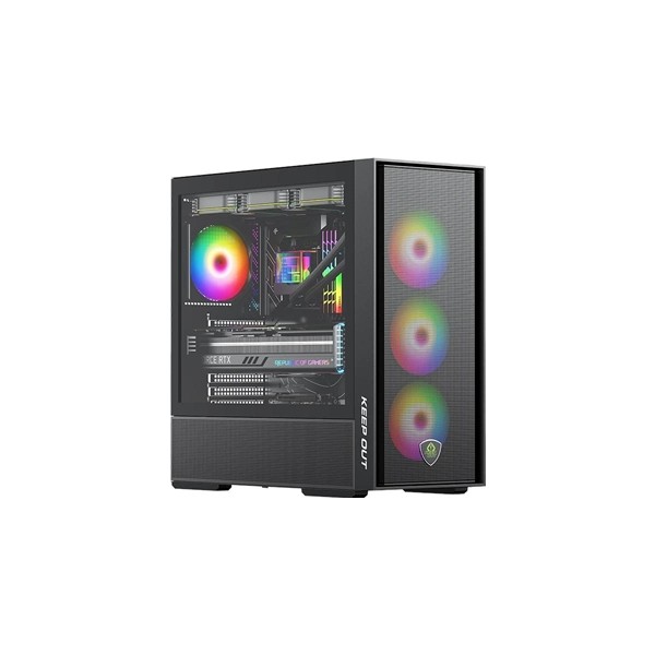 Keep out caja m-atx ko xc-805 mesh argb usb3 black