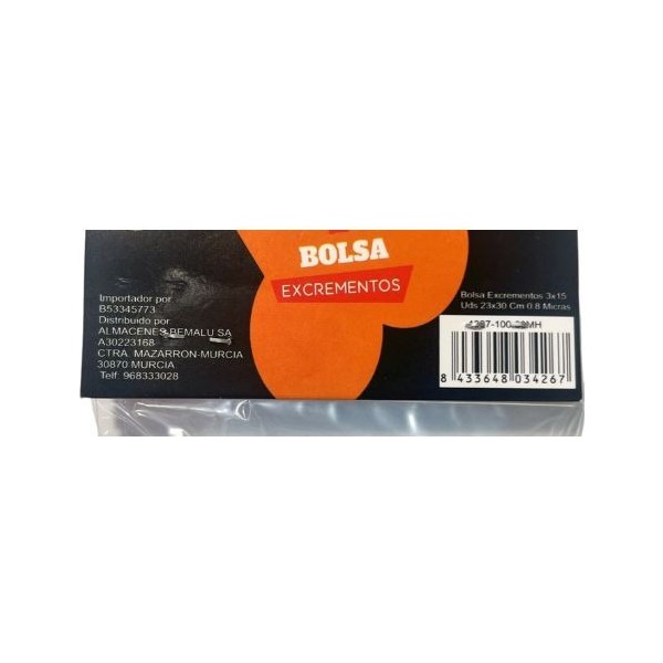 Mihogar Bolsas excrementos 3x15uds