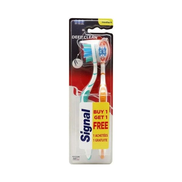Signal cepillo de dientes medio 1 + 1 GRATIS
