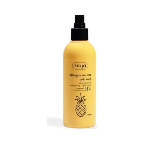 Ziaja piña skin care spray corporal con cafeina 200ml